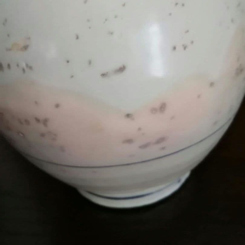 古伊万里 大徳利 染付け 江戸 明治 和骨董 雨垂れが景色です