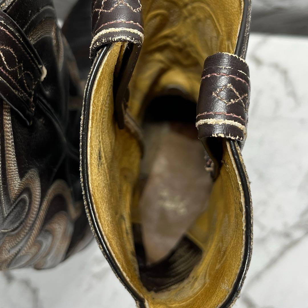 トニーラマ ウエスタンブーツ・USA製・リザード本革・8E・黒タグ