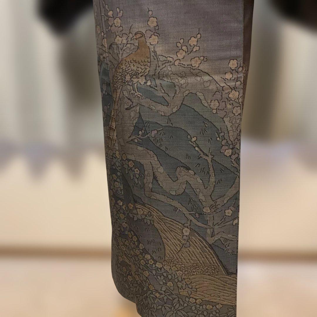 ちえ様 未使用☆泥染奄美大島紬☆きじ梅柄 - メルカリ