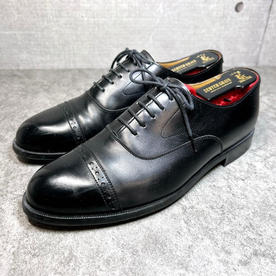 未使用級【REGAL】ビジネスシューズ/ストレートチップ/キャップトゥ