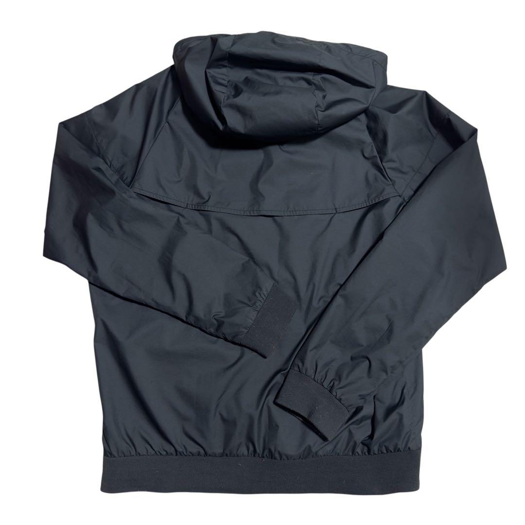 Nike フード付きナイロンジャケット ブラック - メルカリ