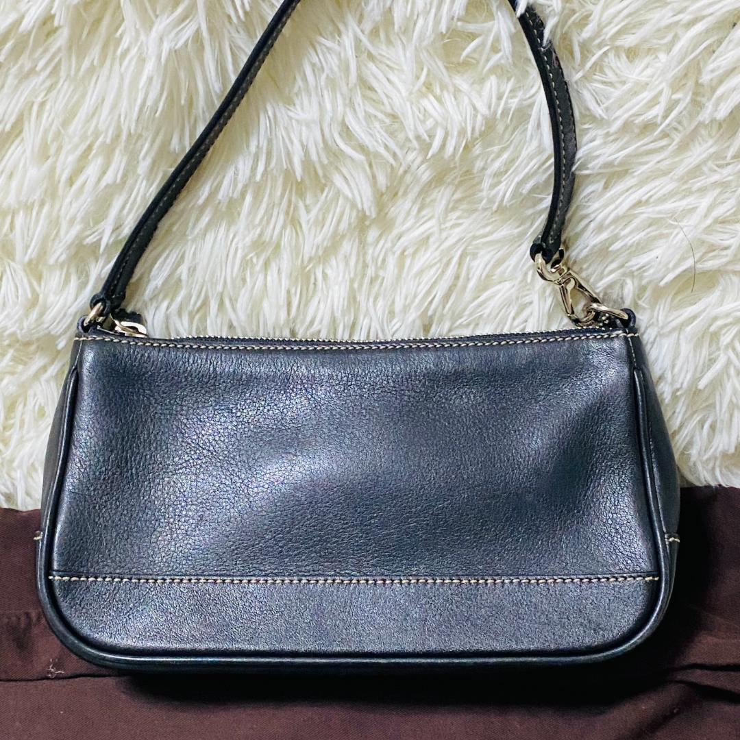 未使用級】COACH コーチ アクセサリーポーチ ハンドバッグ 7785 黒色