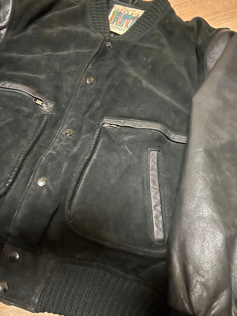 良品 80s PACCINO CLUB バッグロゴ オールレザー スタジャン L - メルカリ