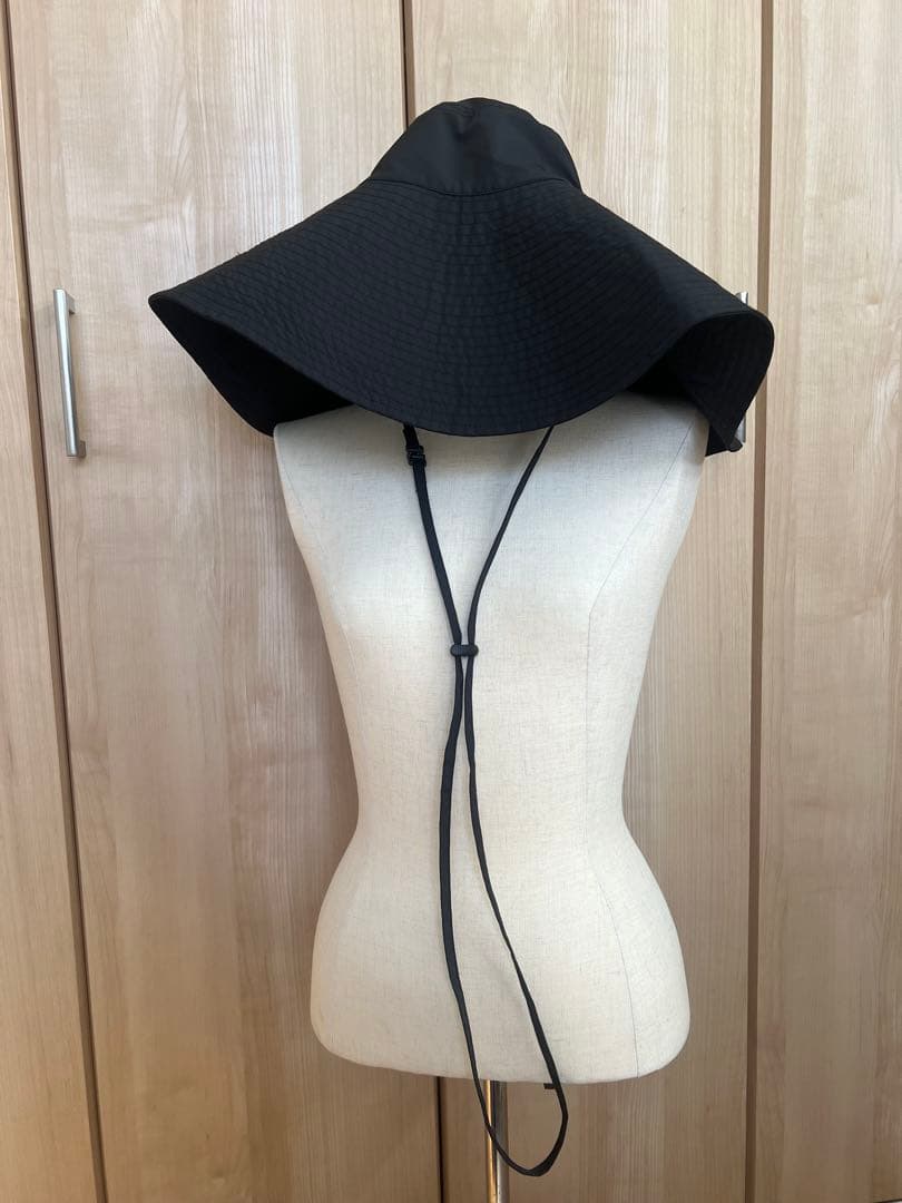 ETRE TOKYO ウォーターリペレントワイドブリムハット ブラック