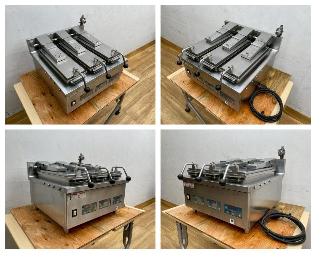 T7924☆ニチワ☆NICHIWA☆3連付☆電気自動餃子焼器☆