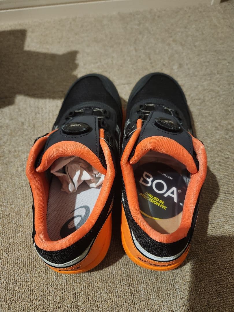 ASICS 　BOAシステム　安全靴 26.0cm ブラック/オレンジ