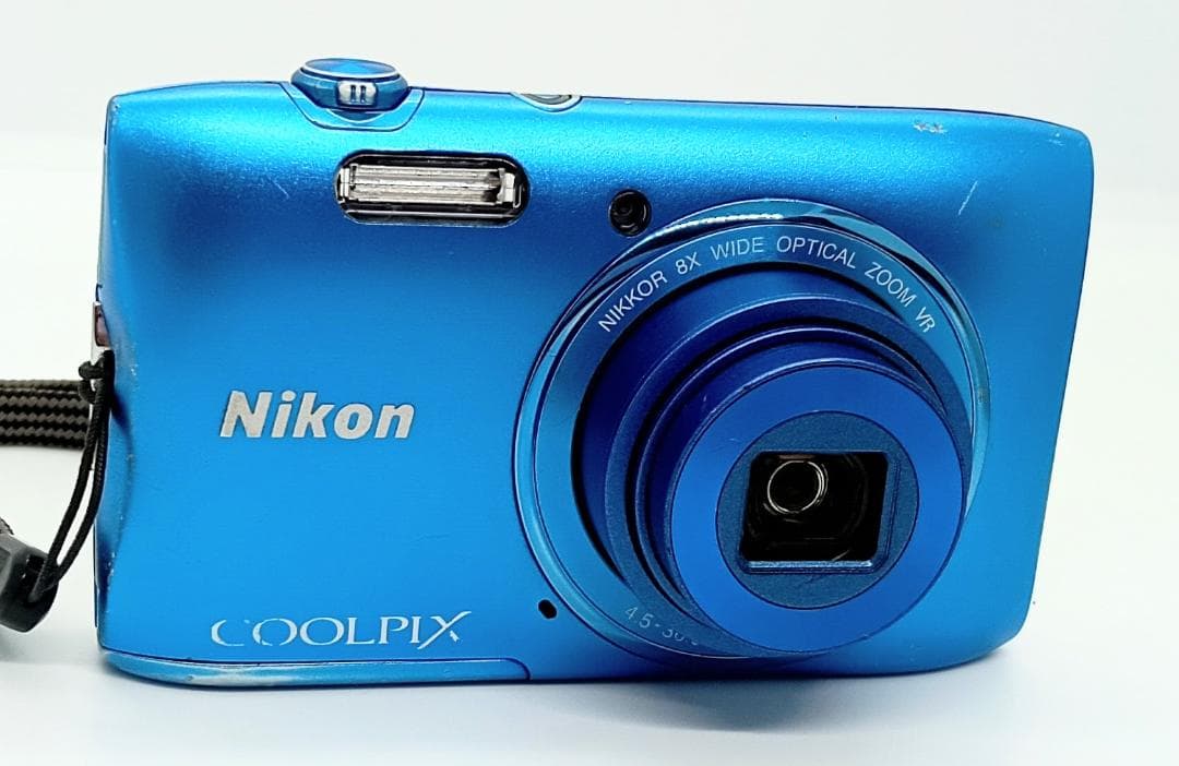 デジタルカメラ NikonCoolpix S3600 Blue 20.1MP 8x Zoom