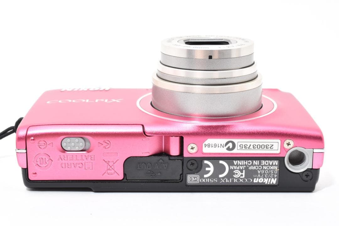 美品)Nikon COOLPIX S5100ニコン デジカメ ピンク#954 - メルカリ