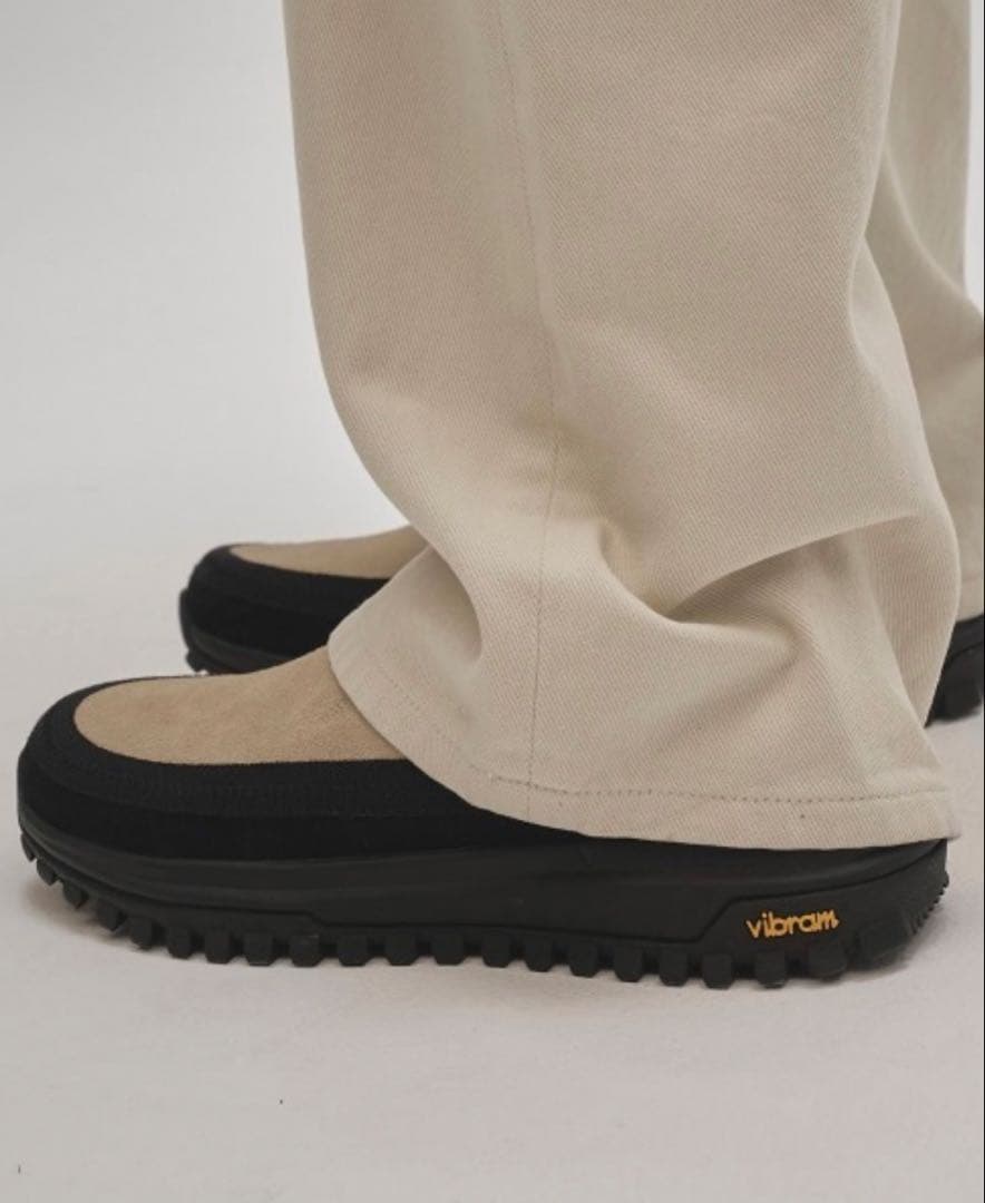 TODAYFUL Vibramレザーソールサボ スリッポン サンダル ベージュ