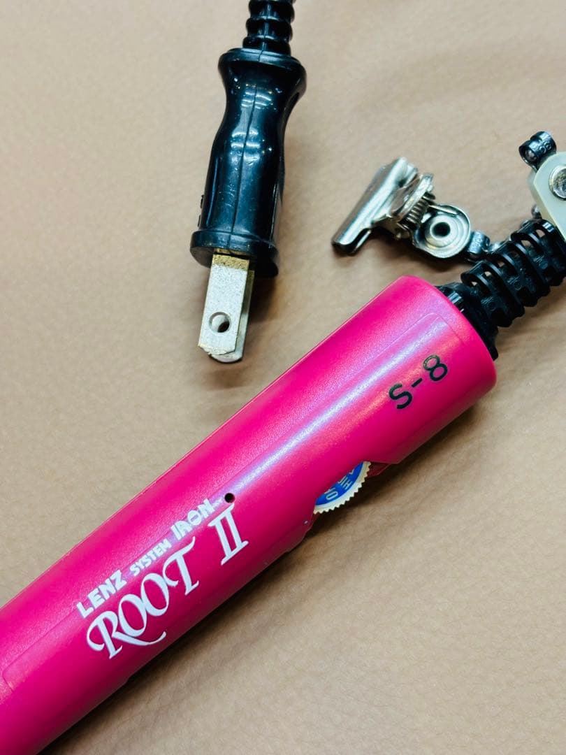 未使用品 LENZ S-8元巻きレンツルートアイロン 理容アイロン 丸