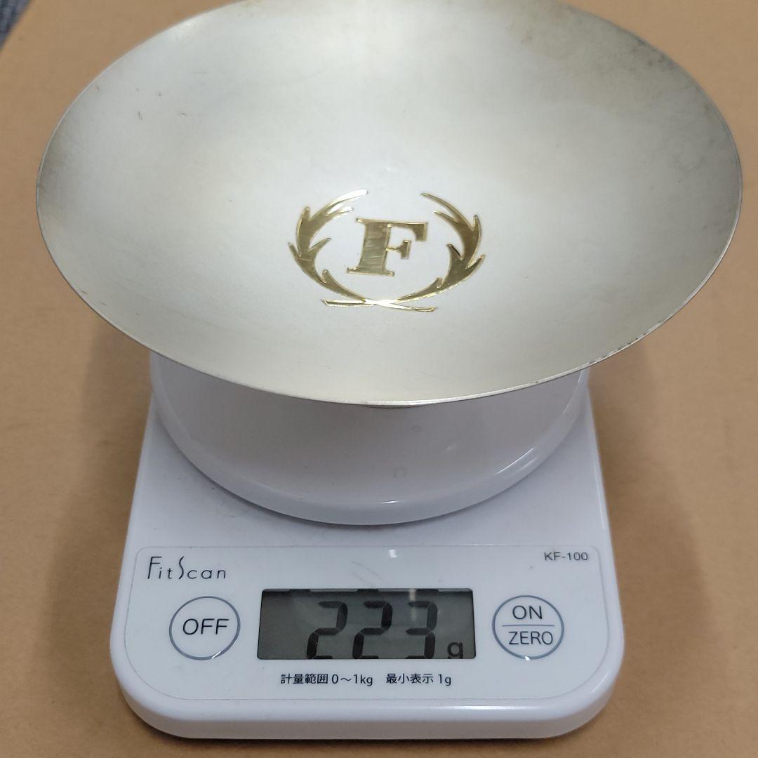 純銀 銀杯 岩橋造 223g 心斎橋岩橋 記念品 木箱付き 昭和57年