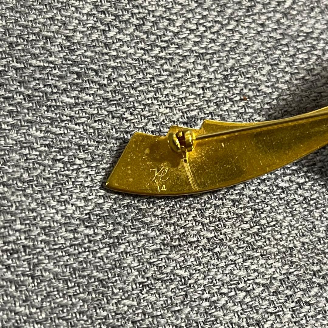 カールラガーフェルド Karl Lagerfeld ブローチ ヴィンテージ - メルカリ