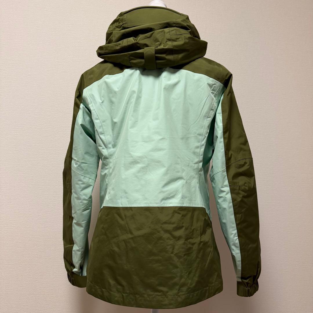 モンベル シャルモパーカ グリーン系 スタッフバッグ スノボー スキー