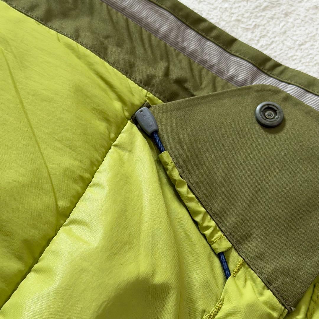 モンベル シャルモパーカ グリーン系 スタッフバッグ スノボー スキー