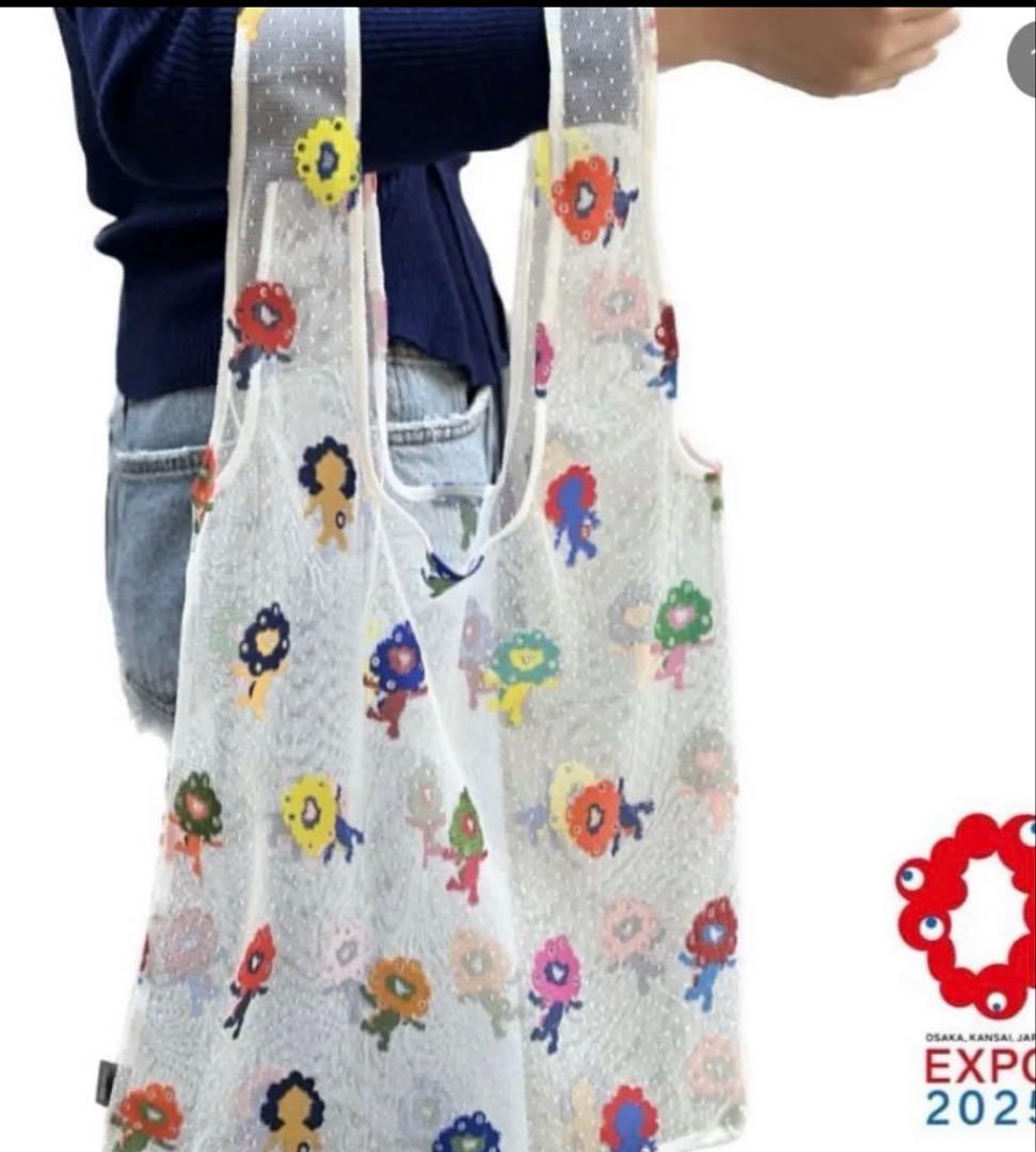 大阪万博内限定ミャクミャク日本製レースバッグ マルチカラーエコ