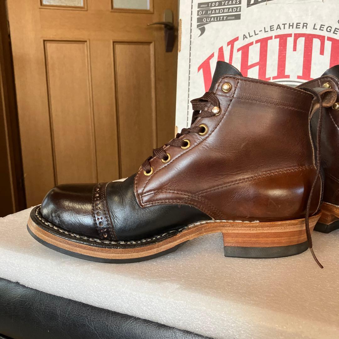 WHITE'S ホワイツブーツセミドレス トゥ.キャップcustom/ツートン