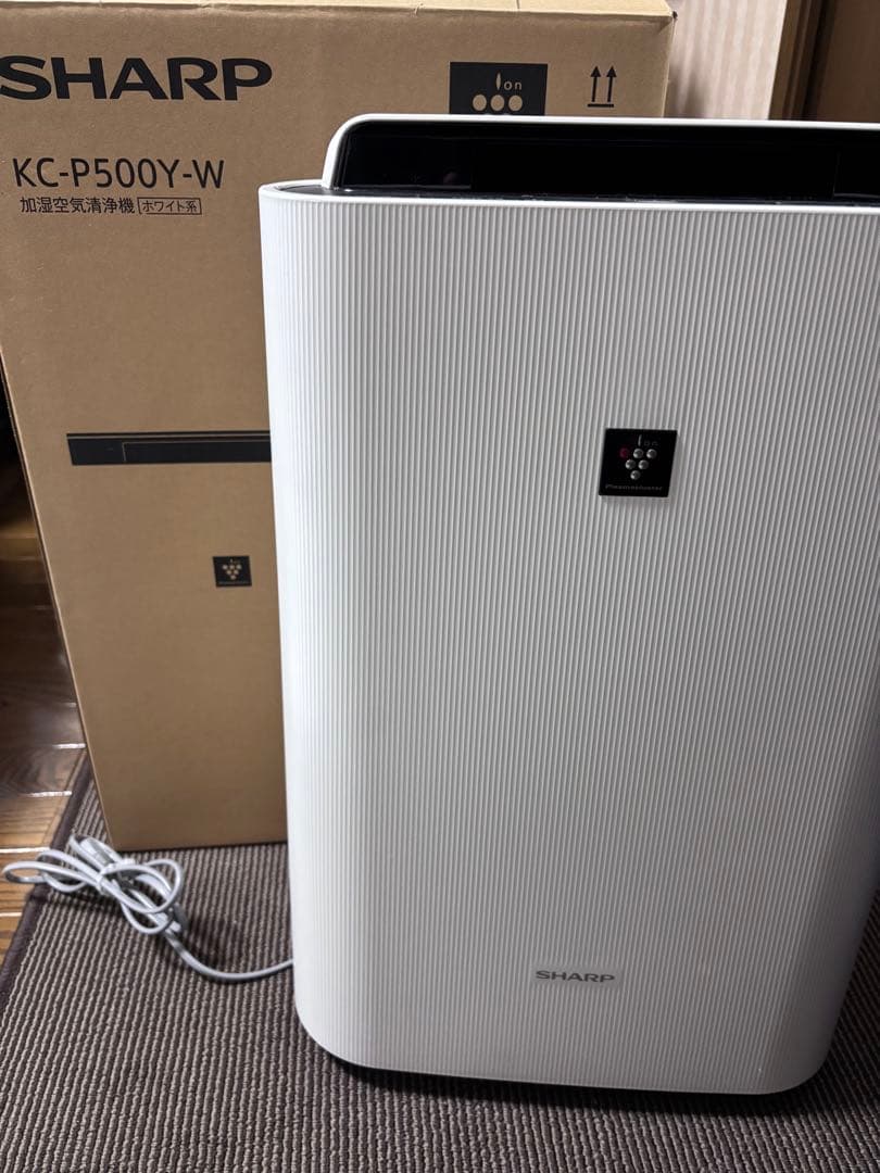 SHARP 空気清浄機 KC-P500Y-W ホワイト SHARP（シャープ） 加湿空気清浄機 プラズマクラスター ホワイト KC