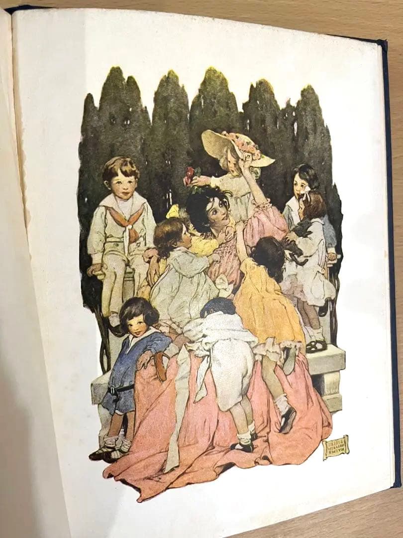 NO.82 希少 洋書 古書 絵本 子どもの詩の園 アンティーク ビンテージ