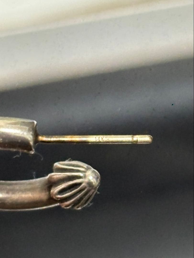 最終お値下げ！Chrom heartsプレーンフープ 両耳（misuke様専用