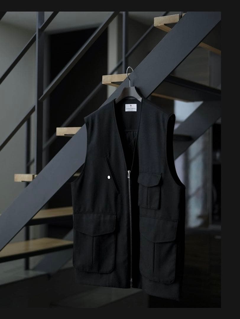 MB LIMITED ハイエンド尾州ウール ユーティリティーベスト LINE限定ゲリラ販売】MB LIMITED ハイエンド尾州ウール