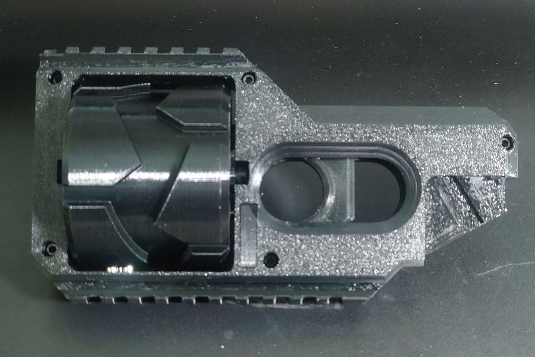 3Dプリント品 リボルバー ショットガン ガス ショットシェル モスカート