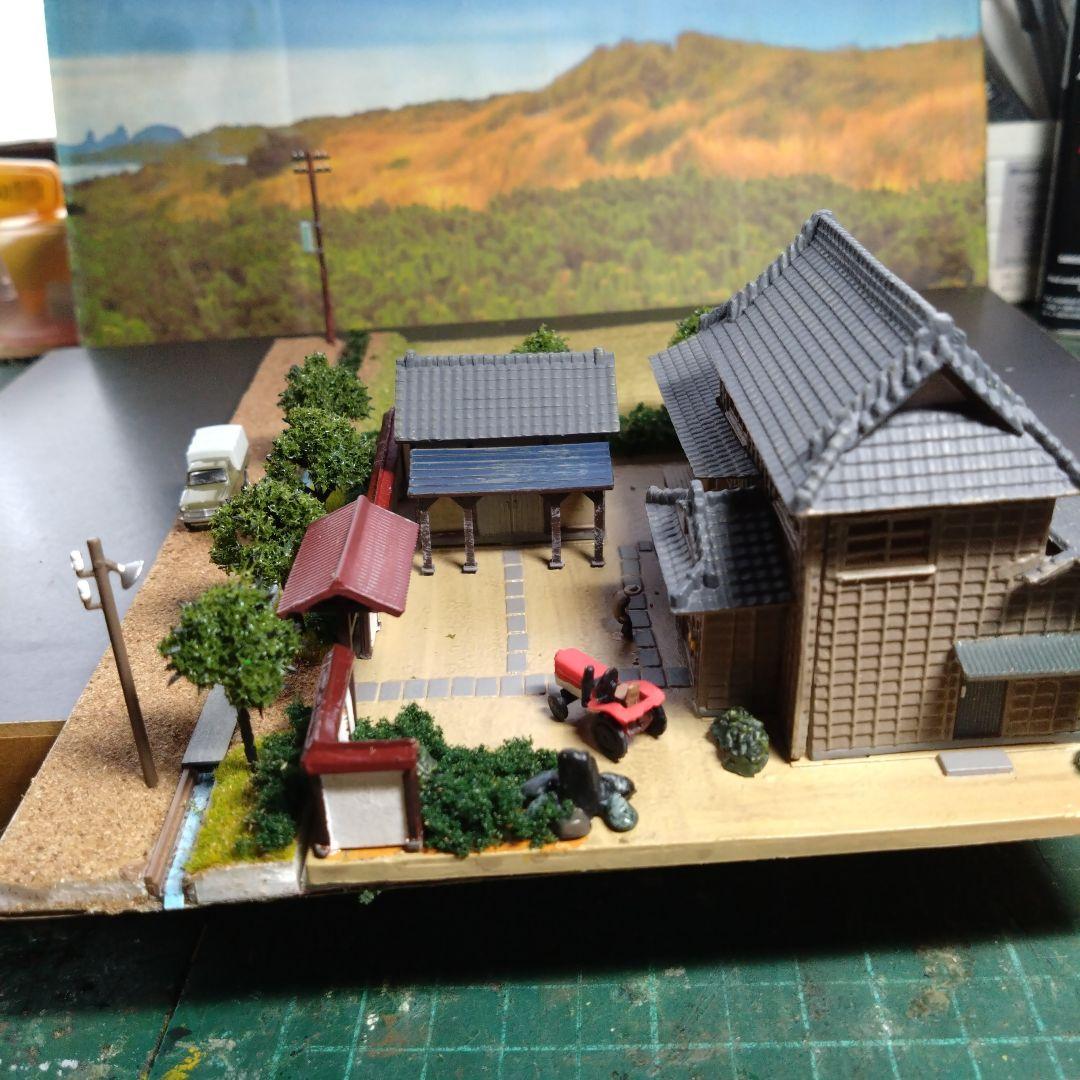 Nゲージ トミーテック ジオコレ 農家Cを使用したミニジオラマ - メルカリ
