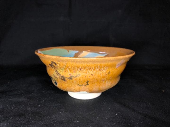 明治 極上 九谷 蓋茶碗① 九谷谷口造 送料込み250130 明治 極上 九谷