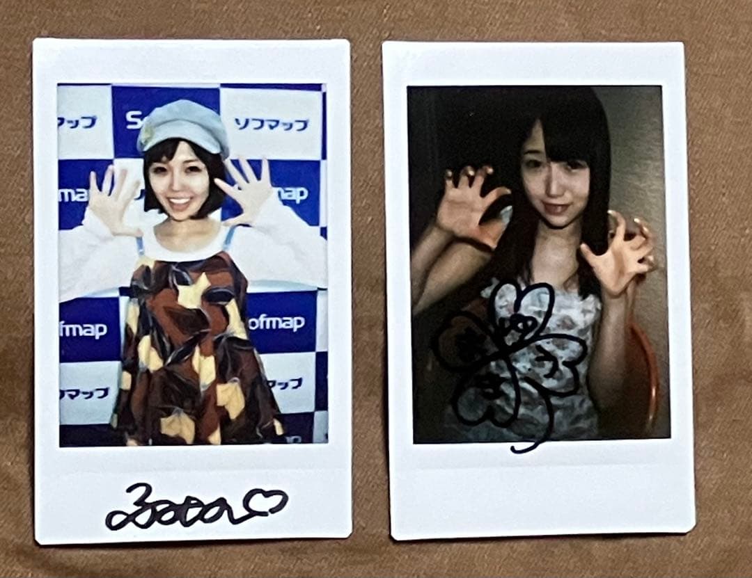 裕木まゆ 水鳥文乃 直筆サイン入り チェキ 生写真おまけ - メルカリ