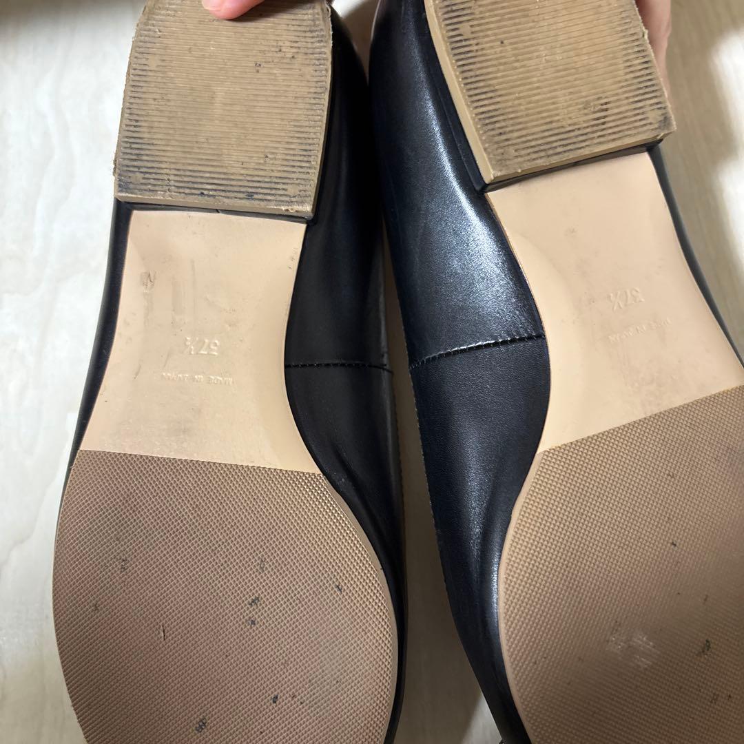 新品PIPPICHIC　ビジューフラットパンプス　37.5 24.5cm