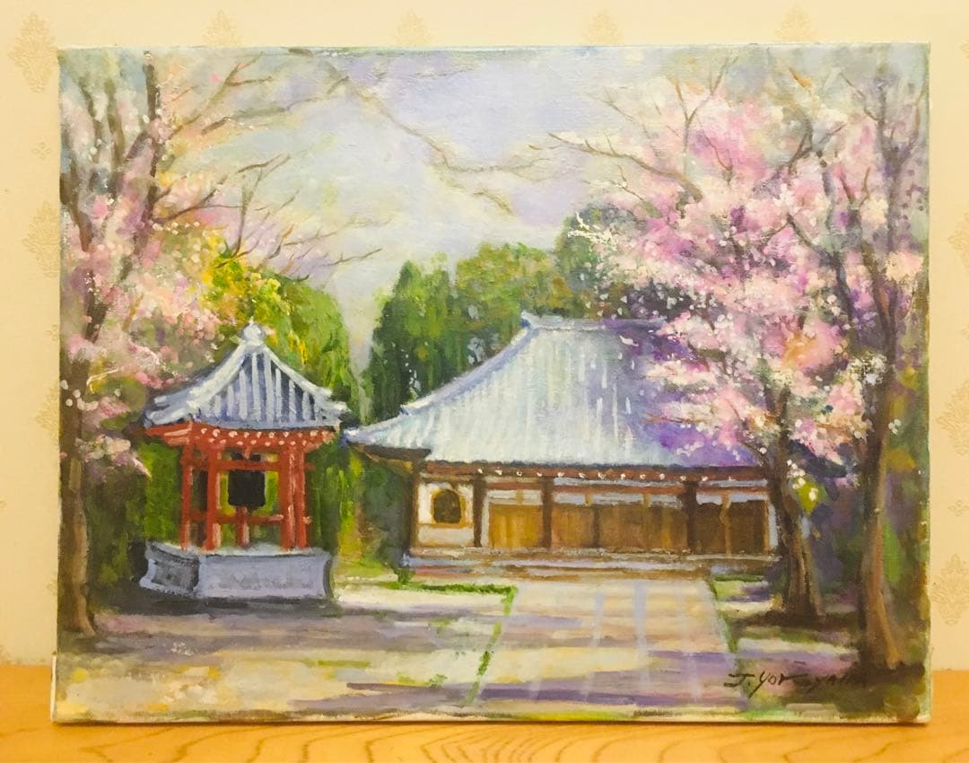 壺とオレンジ F6 油彩画 W41センチ×H32センチ 壺とオレンジ F6 油彩画