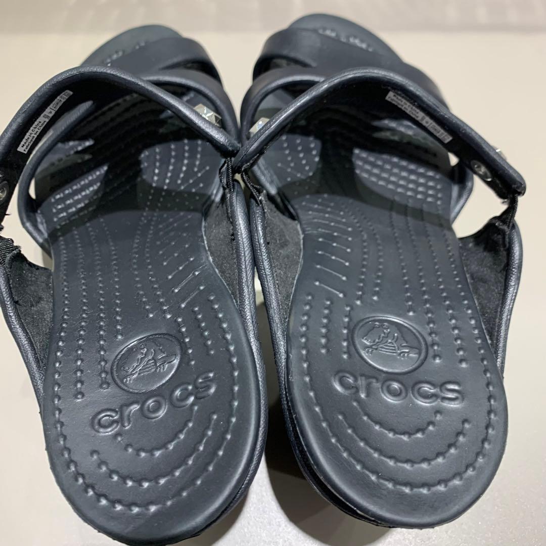 極美品✨ 廃盤品 crocs クロックス サイプラス 黒 w8 24 - メルカリ