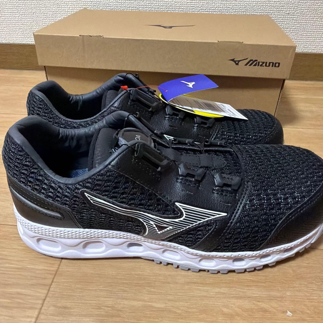 Mizuno ALMIGHTY VH51L BOA 黒　安全靴 25.5cm