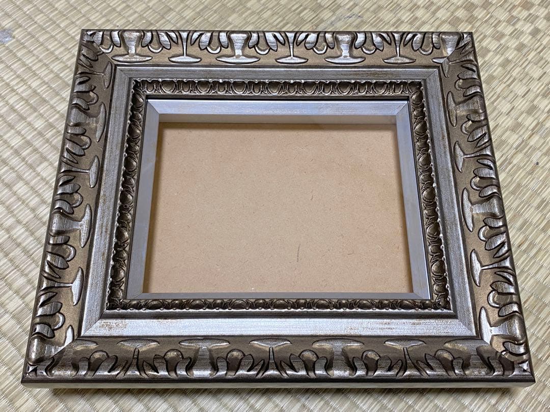 油彩額 F0号 アンティーク調 油絵額縁 8203/アンティークゴールド F0号（180×140mm） 前面UVカット