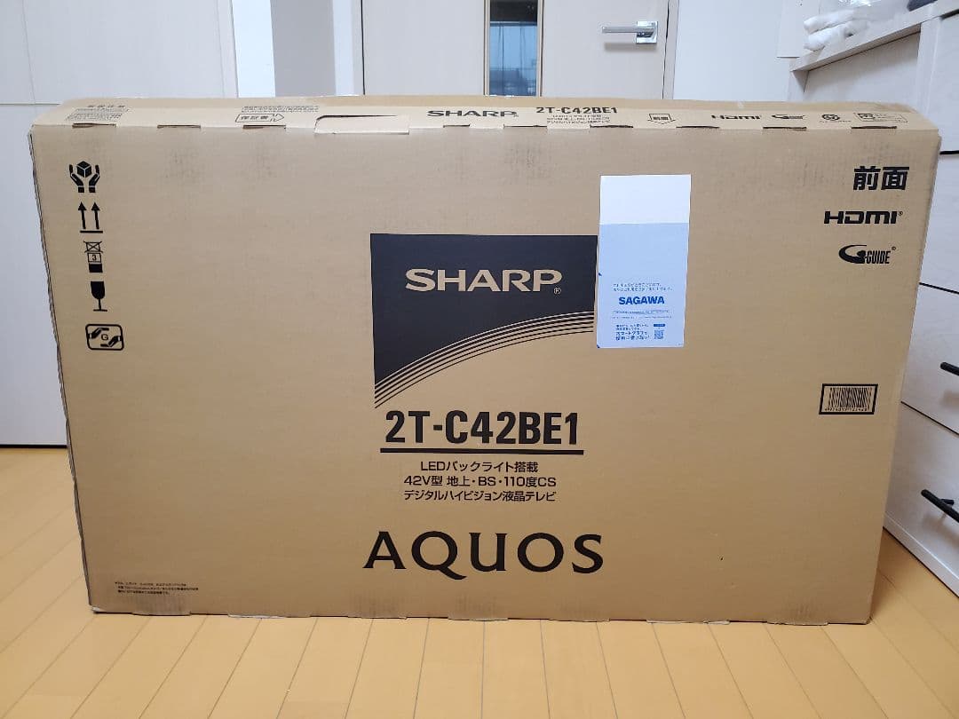 【ほぼ未使用】SHARP 42インチ LED液晶テレビ 2T-C42BE1 AQUOS シャープ 2T-C42BE1 42型液晶テレビ SHARP AQUOS 沖縄、離島は