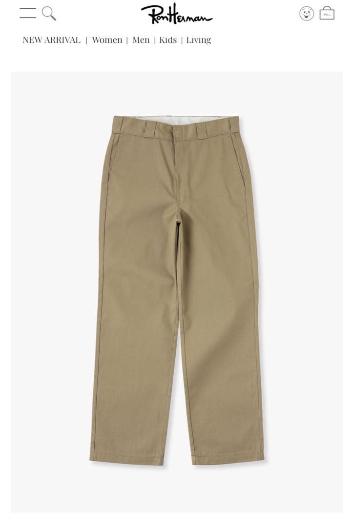 ロンハーマン　ディッキーズ　チノ　ワークチノパンツ ワーク チノパンツ｜Dickies(ディッキーズ)｜Ron Herman