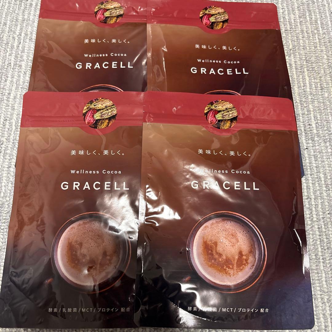 GRACELL ウェルネスココア 4袋 Amazon.co.jp: 【公式】GRACELL グレイセル ココア ダイエット 酵素