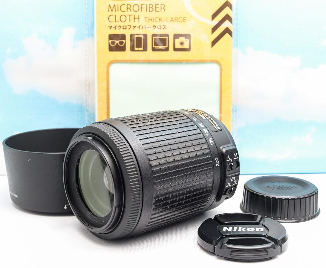 ニコン Nikon AF-S 55-200mm⭐️手振れ補正付き⭐️望遠レンズ - メルカリ