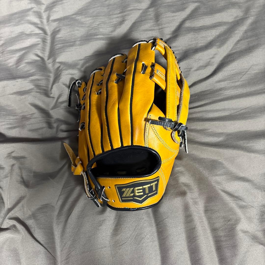 ZETT 硬式グローブ イエロー ゼット（ZETT） プロステイタス 硬式 グローブ 内野 野球 BPROG660 袋