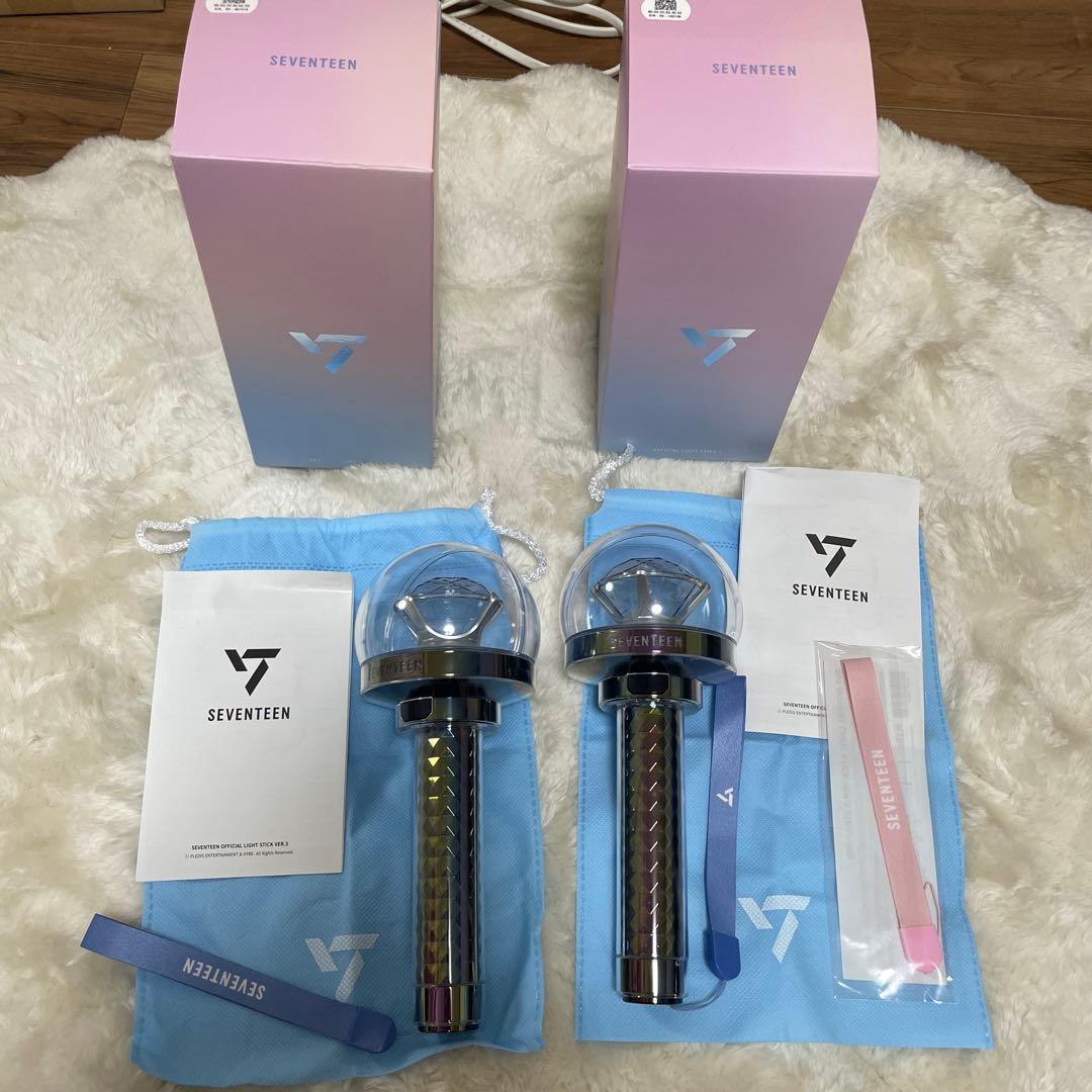 SEVENTEEN セブチ カラット棒 ver3 セット SEVENTEEN ペンライト 10周年 ver 3 セブチ カラット棒 ケレン