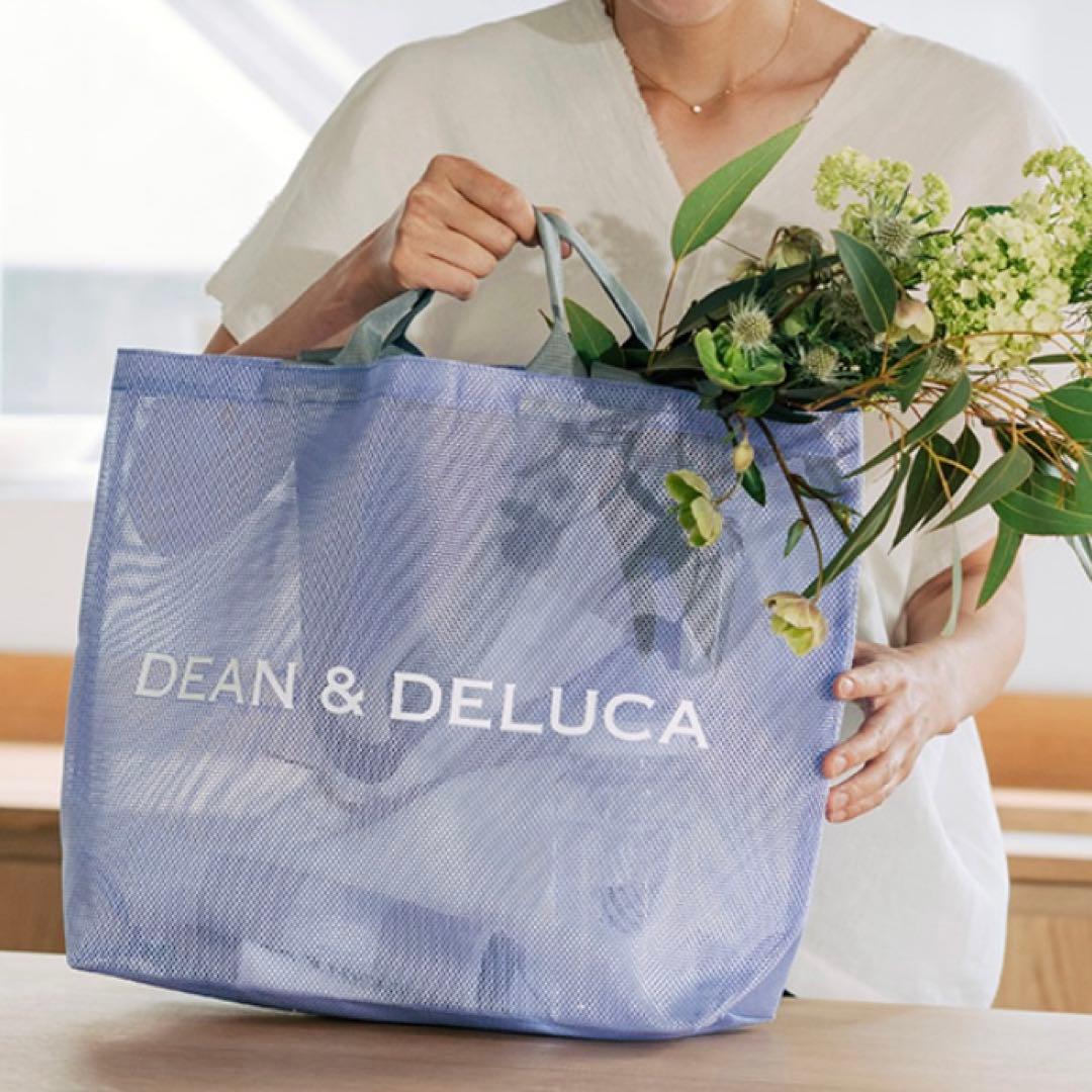Lサイズ ライラック 2025 DEAN&DELUCA メッシュトートバッグ - メルカリ