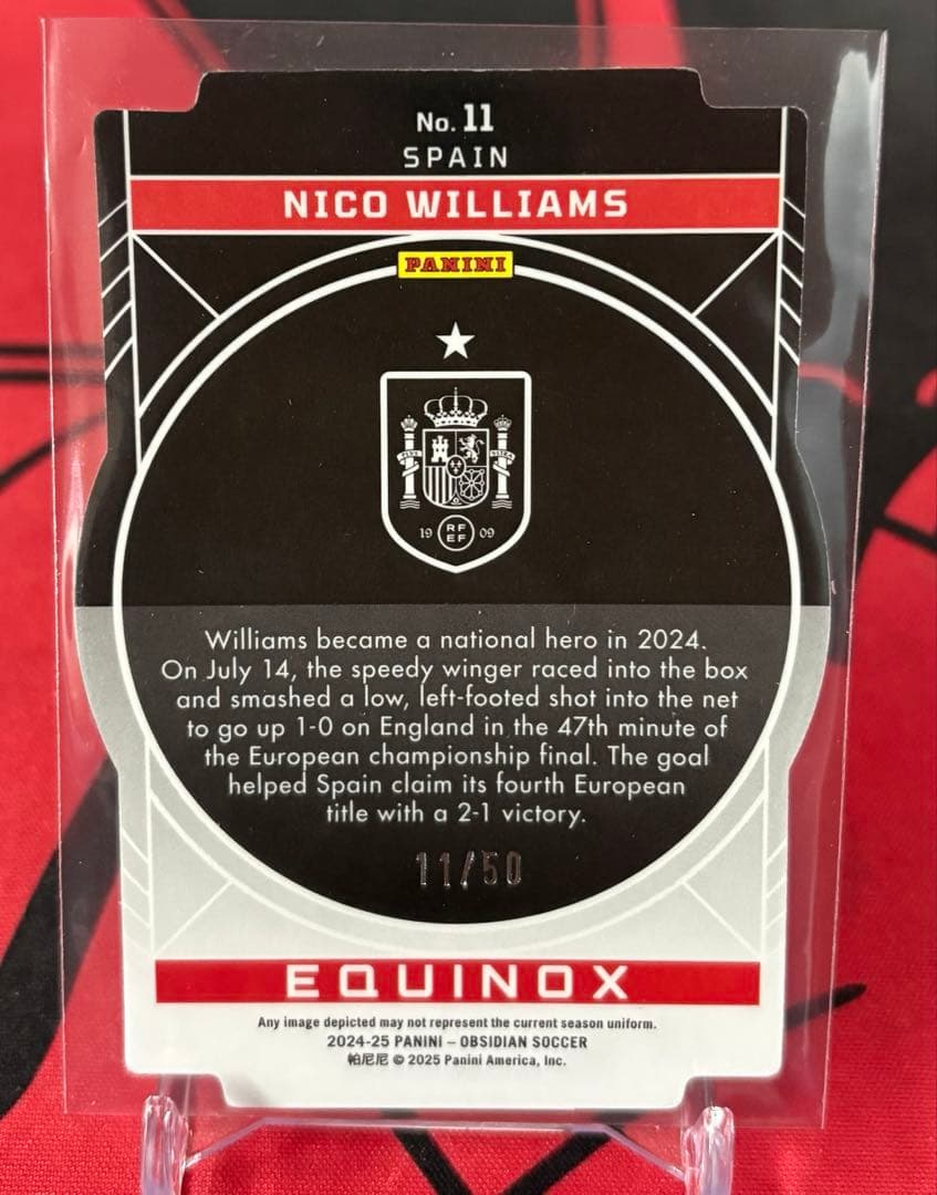 NICO WILLIAMS OBSIDIAN 11/50 ジャージナンバー - メルカリ