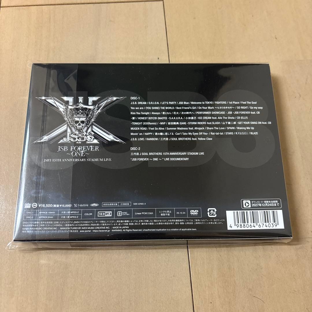 【DVD盤】JSB FOREVER -ONE- JSB3 15TH