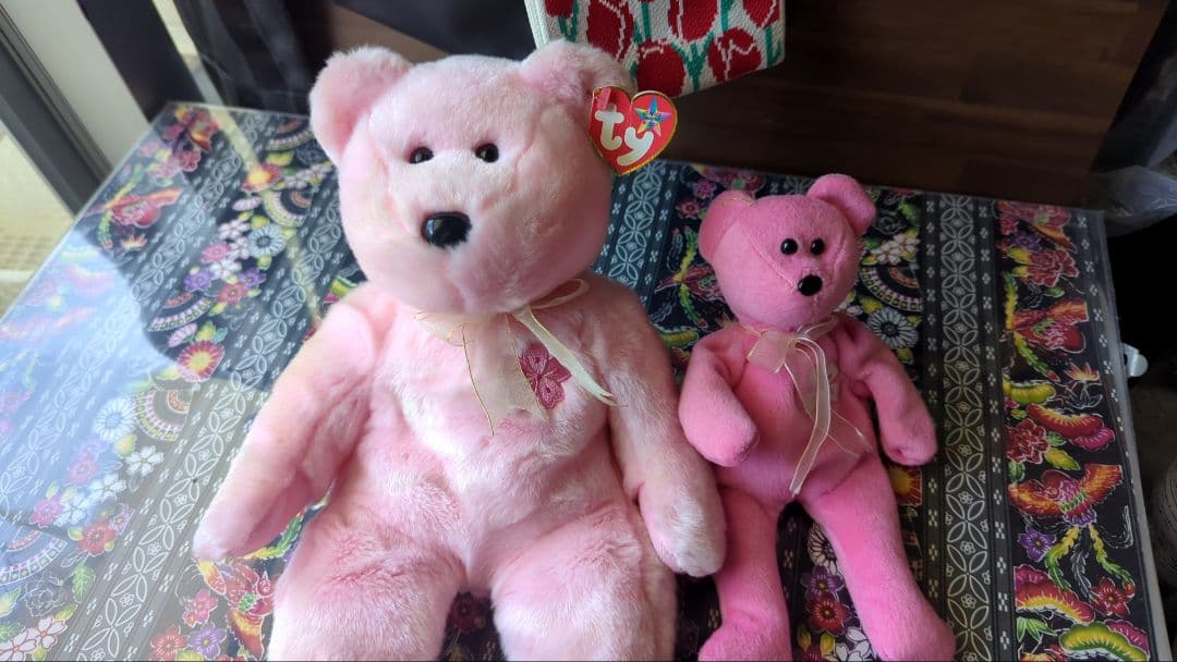 Ty ビーニーベイビーズ サクラ クマのぬいぐるみ2体セット - メルカリ