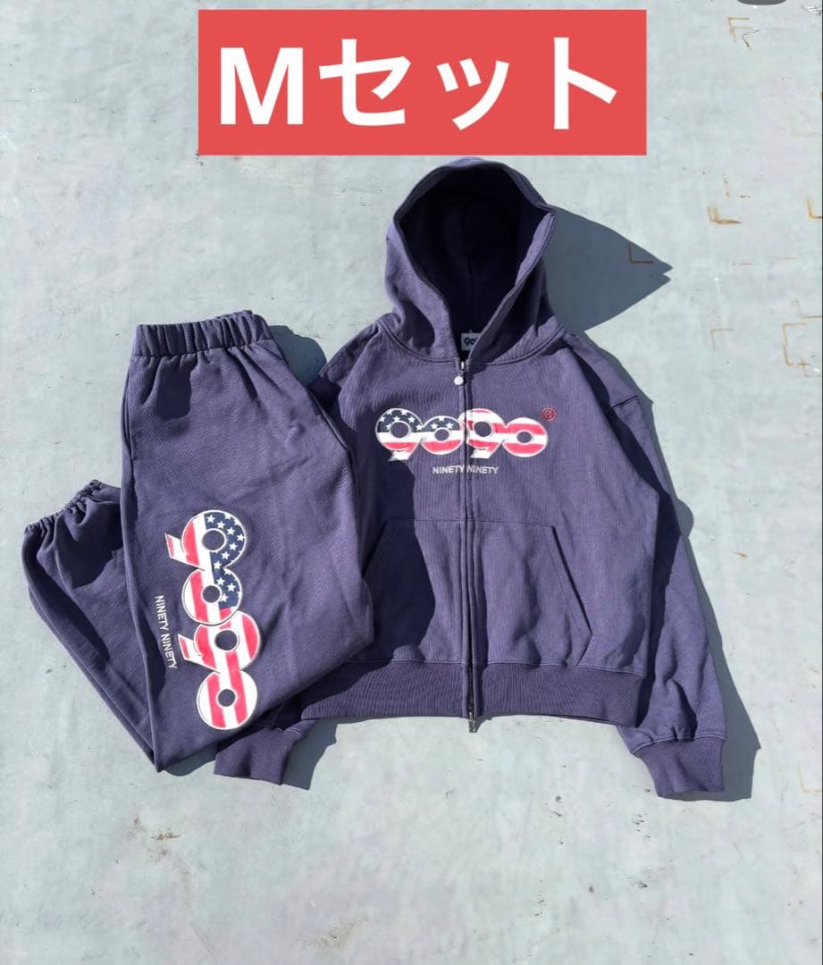 9090 OG Logo Assort Zip セットアップ navy - メルカリ