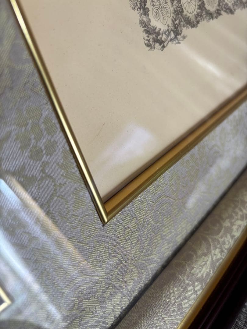 勲三等瑞宝章 勲記 額縁のみ 木製枠 勲章額 叙勲額 アンティーク雑貨