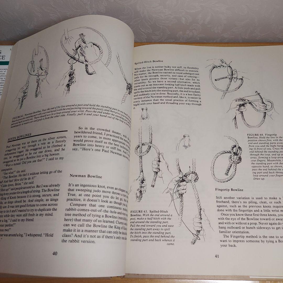 ロープワーク、帆船艤装の手引き書 洋書アンティーク