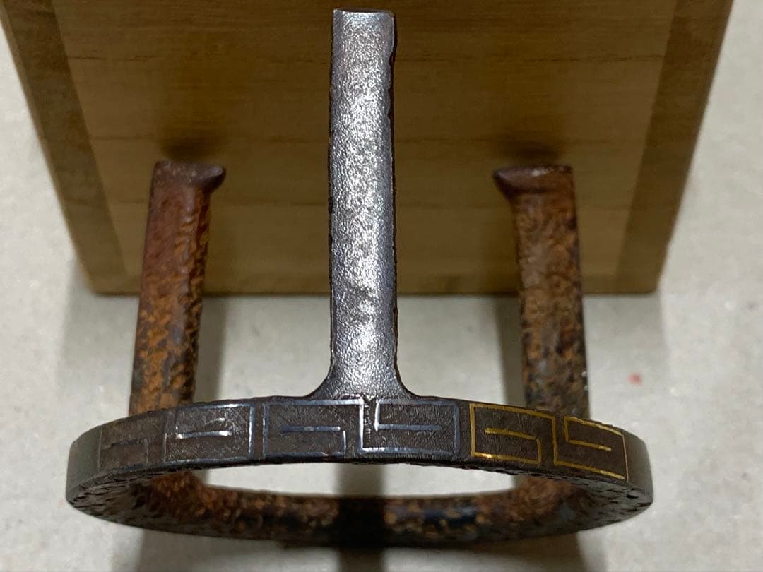 1080さま専用 釜師 和田美之助 金銀象嵌 五徳蓋置 茶道具 蓋