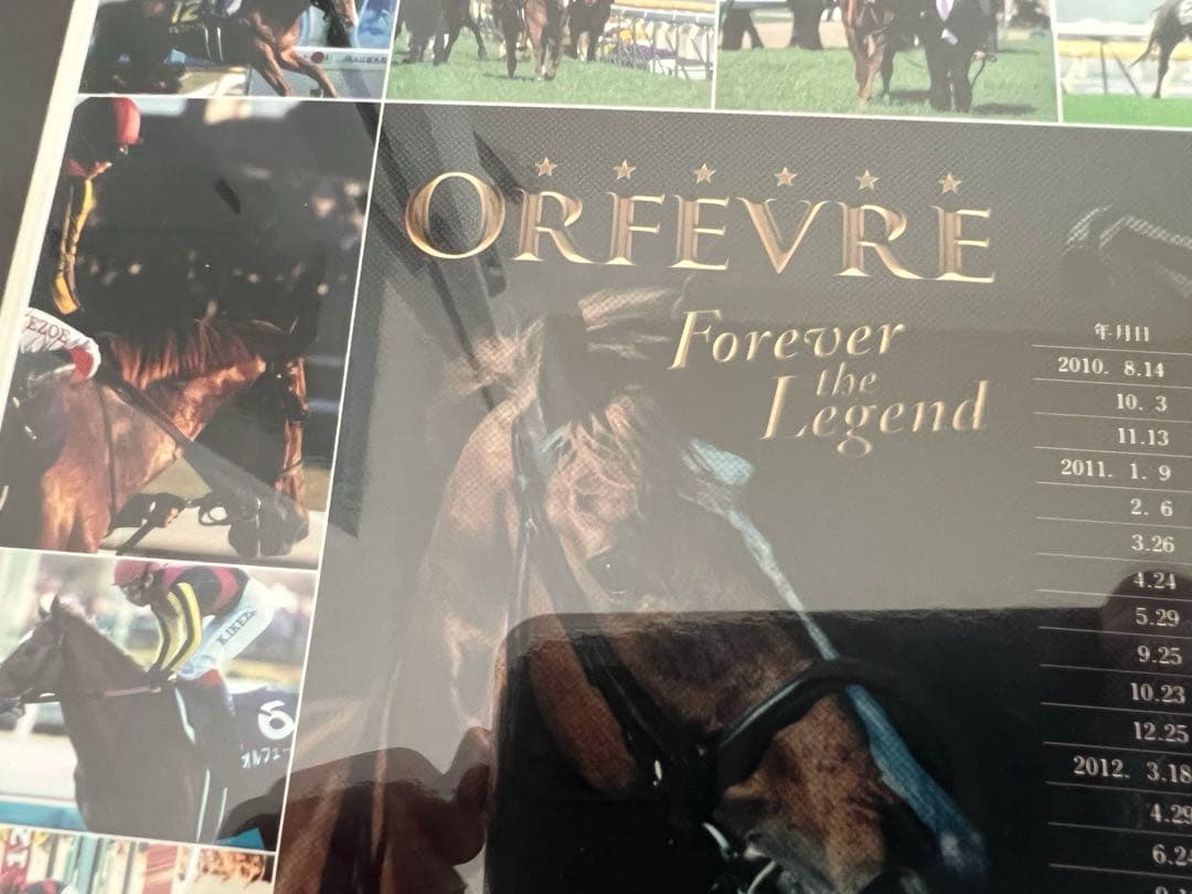 ☆競馬☆ ORFEVRE オルフェーヴル 三冠馬 記念パネル 池添謙一騎手