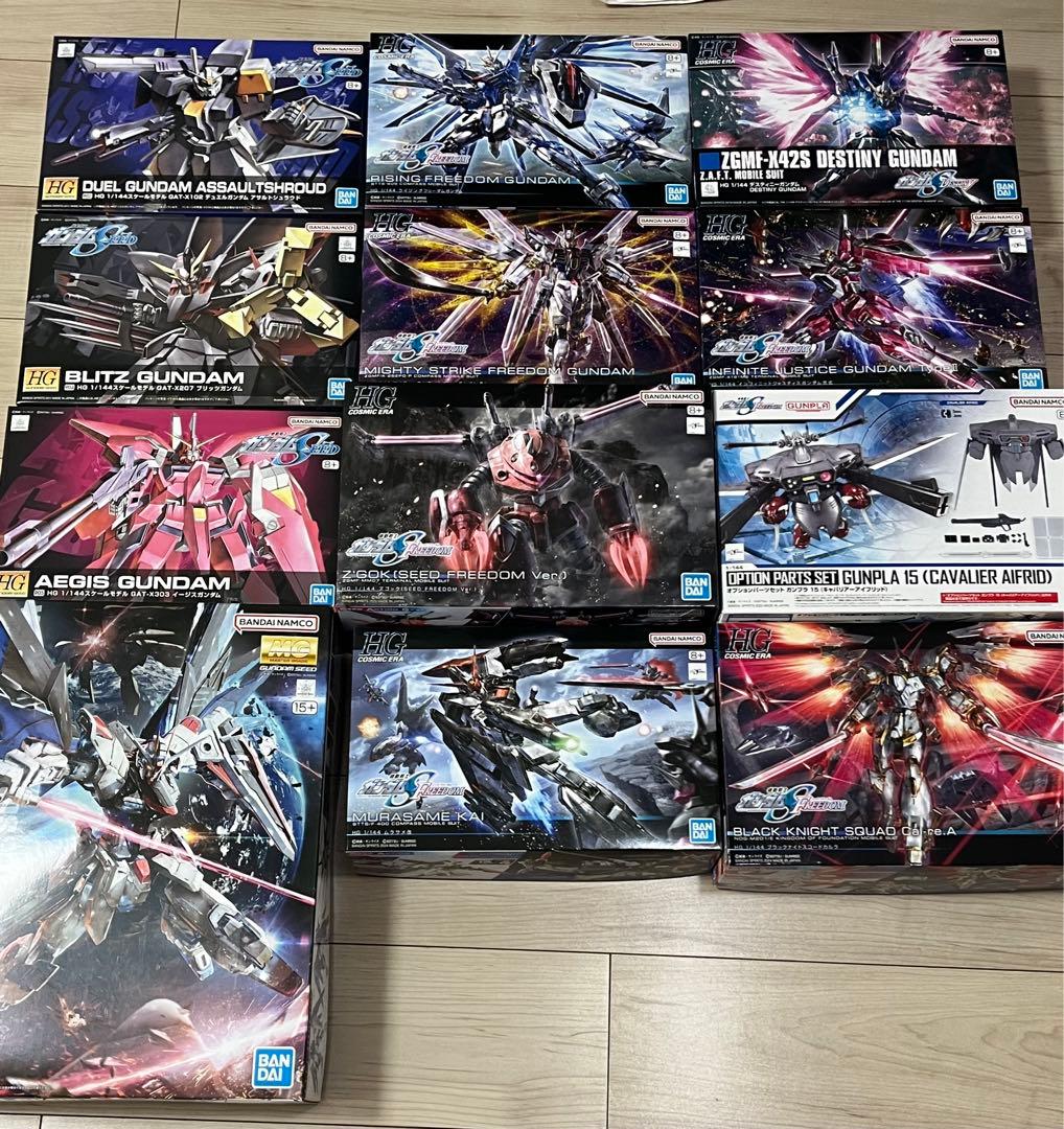 値下げ中】HG MG SEED 人気機体 ガンプラ セット まとめ売り 12点