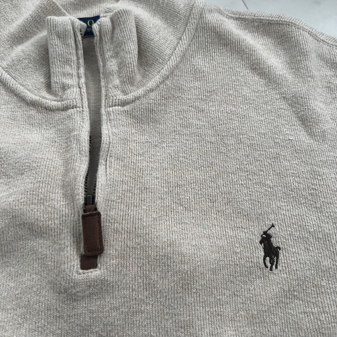 ✨️激レア✨ POLO ラルフローレン ニット スウェット ハーフジップ